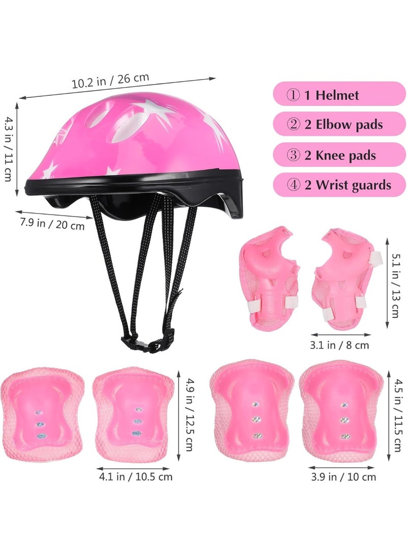 DubaiGallery Children Safety Helmet and Pads Set for Cycling and Skating, Durable Knee Pads Elbow Pads Wrist Guards, Impact Protection Gear for Outdoor Sports and Daily Play - Image 2